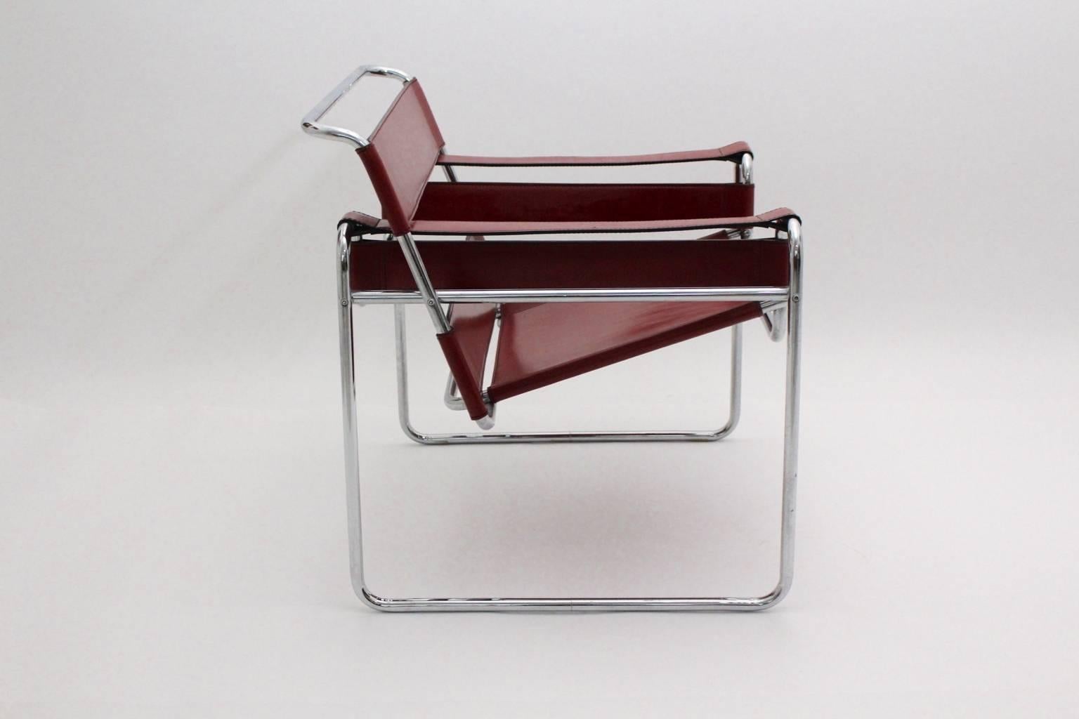 red wassily chair