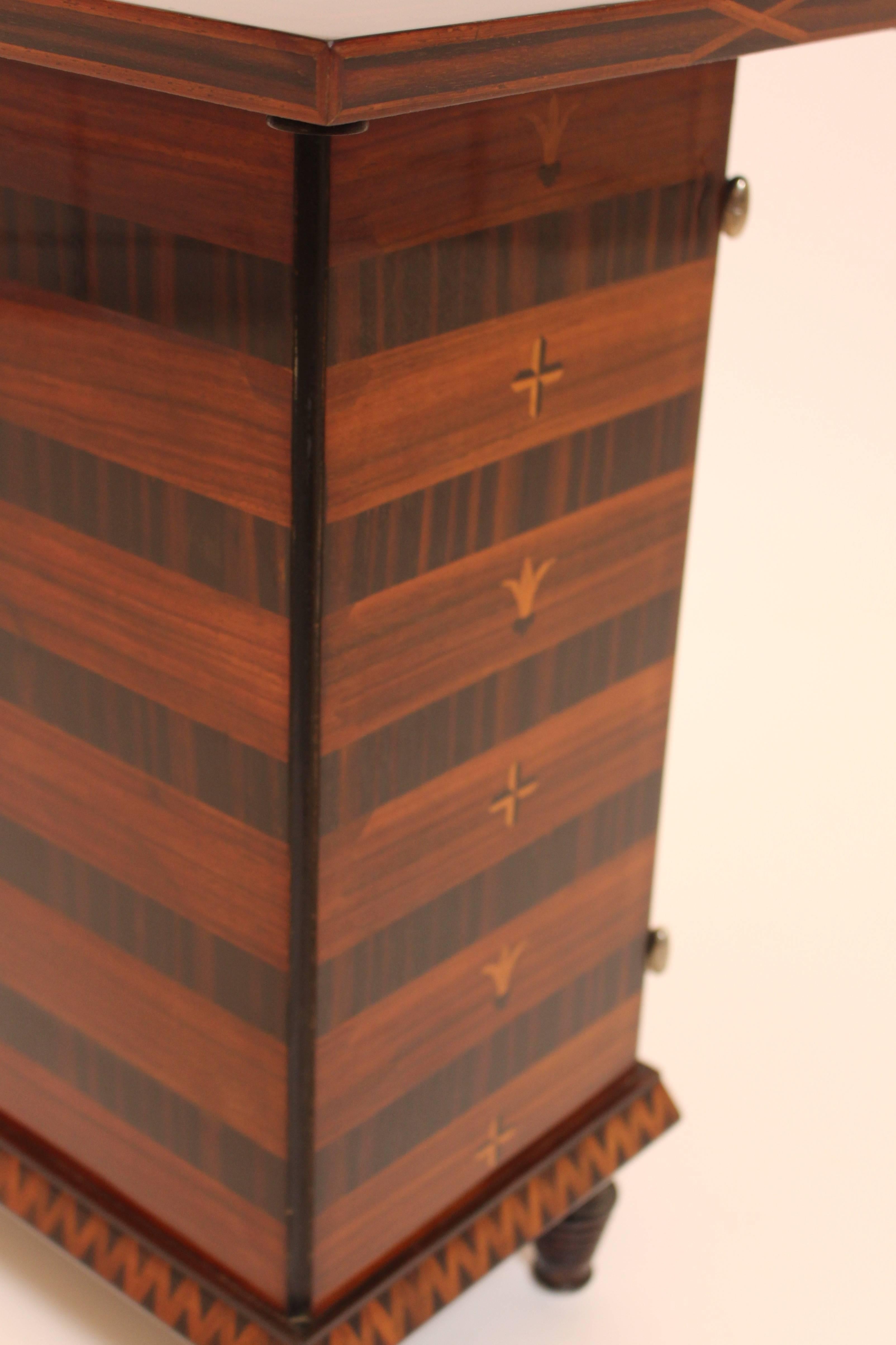 coffin bedside table