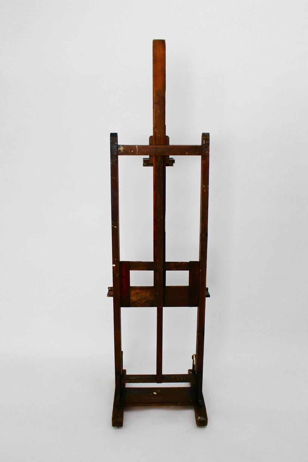French Art Deco Artist Easel, circa 1920 In Good Condition In Vienna, AT