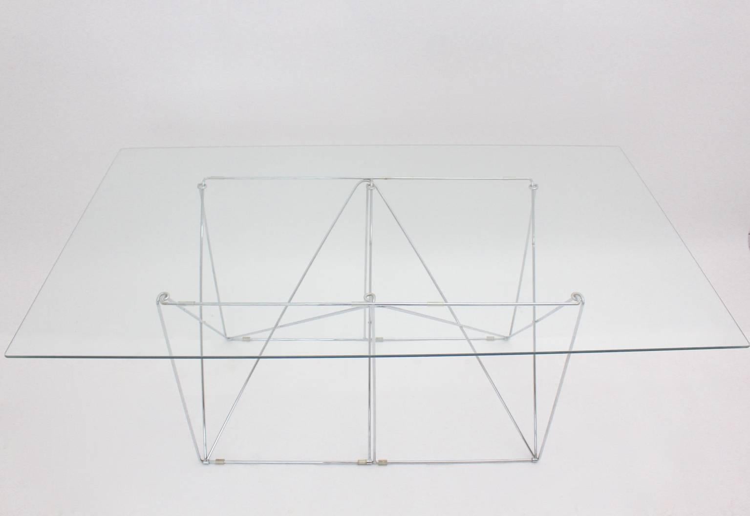 vintage glass desk