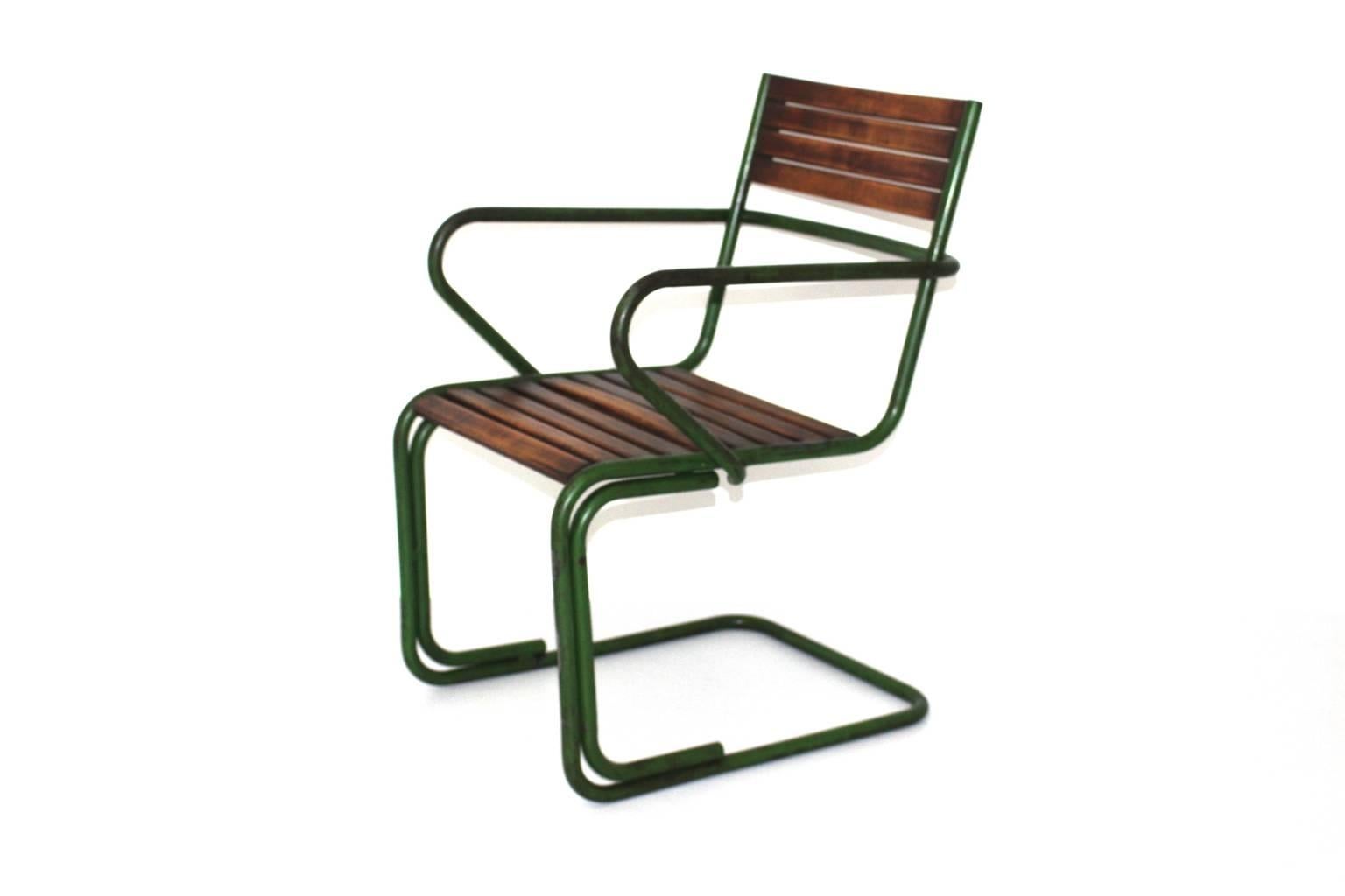 Mid-Century Modern Mid Century Modern Vintage Metal Chairs Max Fellerer Eugen Wörle Austria For Sale