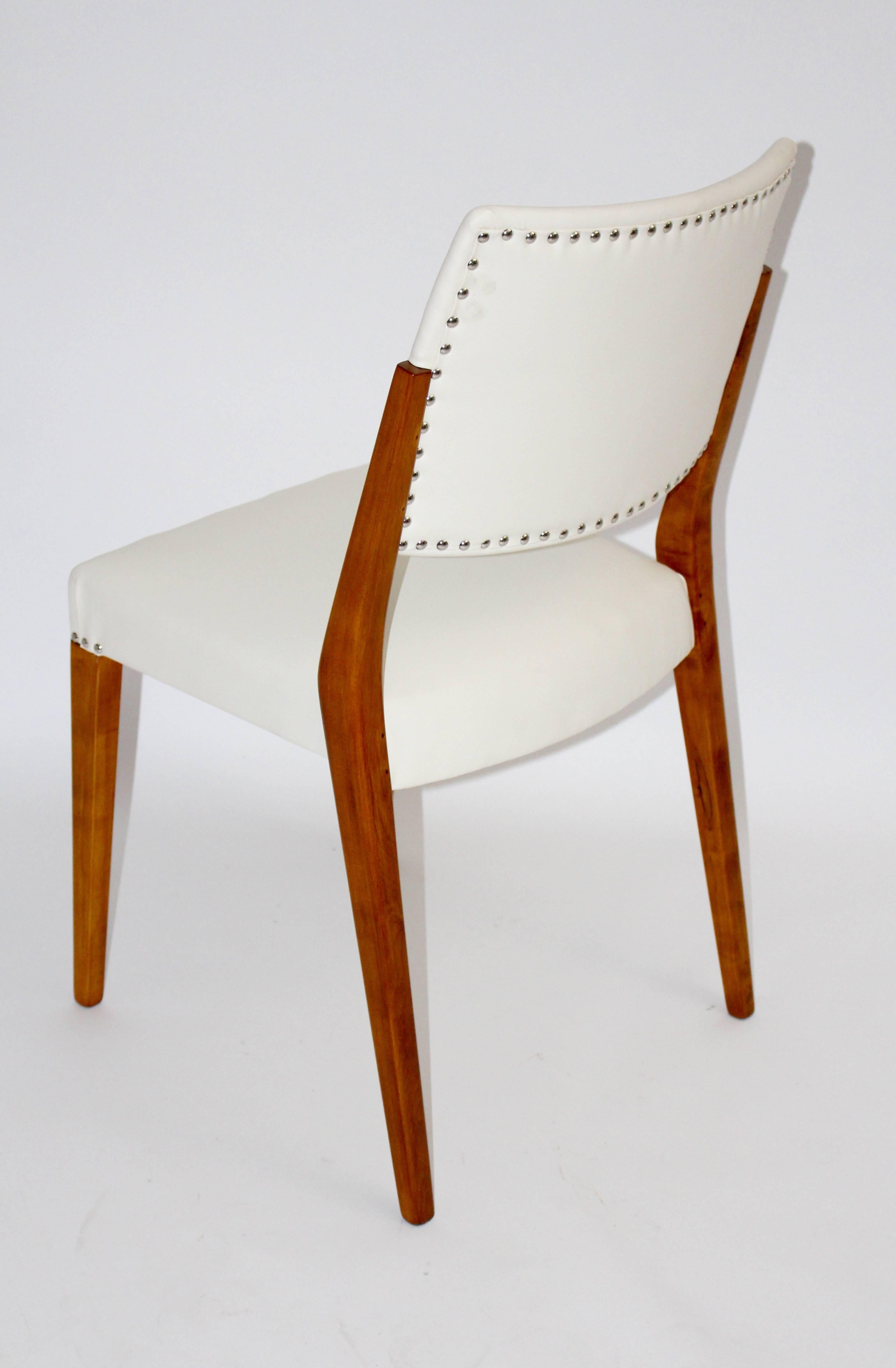 Mid-Century Modern Mid Century Modern White Vintage Chair Side Chair Karl Schwanzer Vienna, 1953 For Sale