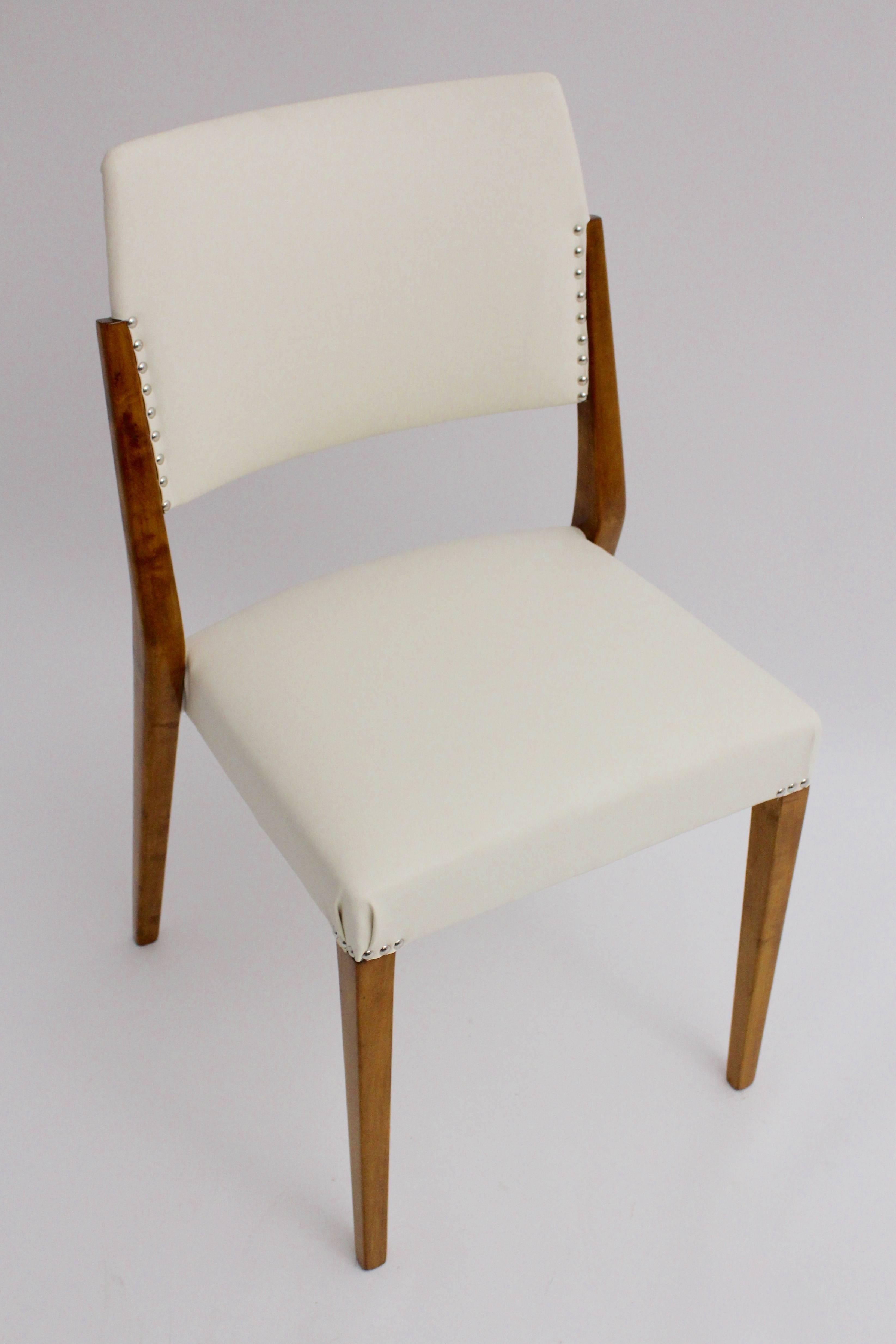 Mid-20th Century Mid Century Modern White Vintage Chair Side Chair Karl Schwanzer Vienna, 1953 For Sale