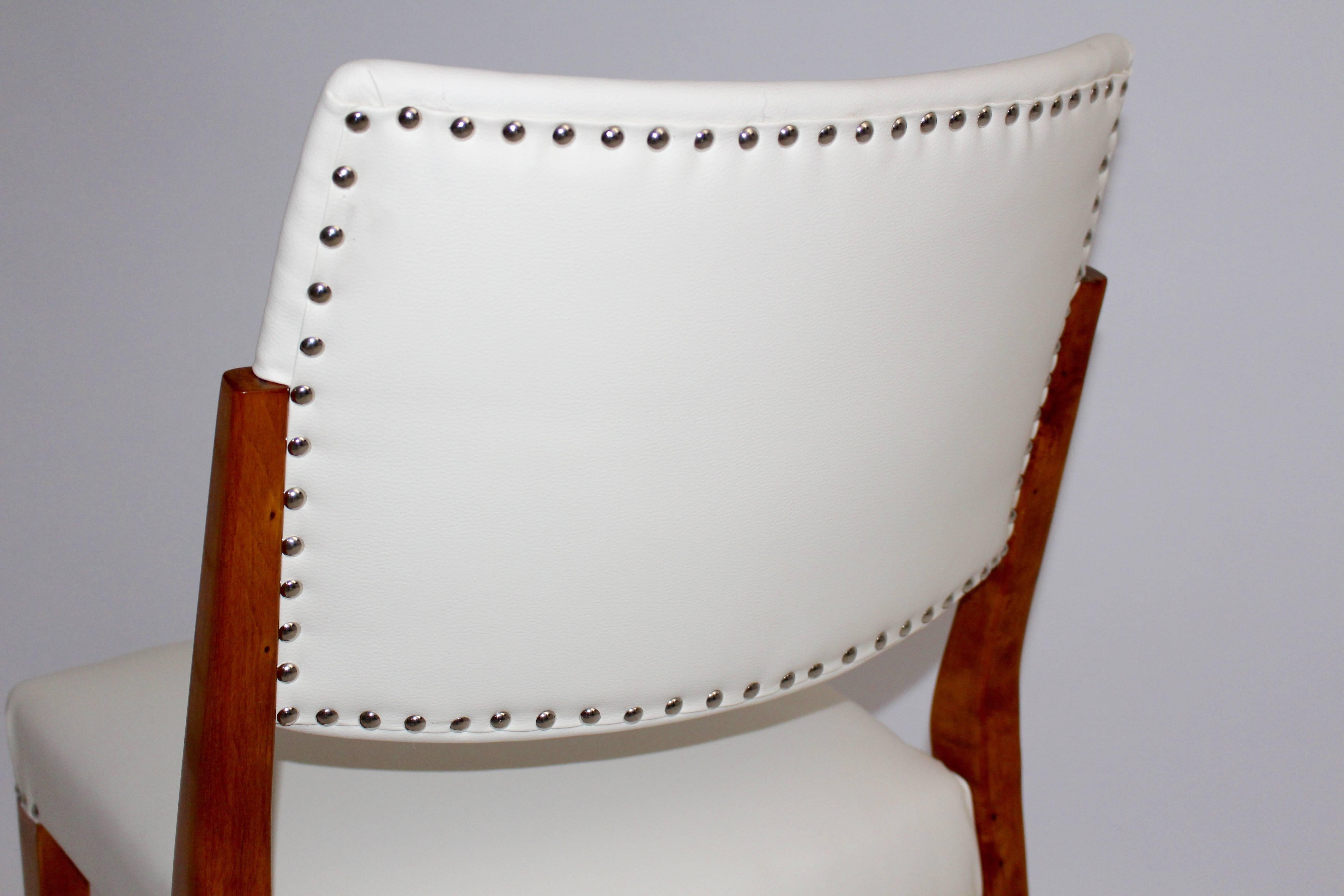 Mid Century Modern White Vintage Chair Side Chair Karl Schwanzer Vienna, 1953 For Sale 2