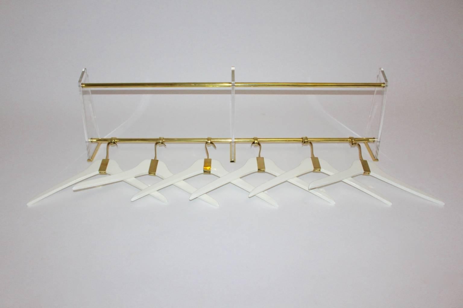 vintage brass hangers