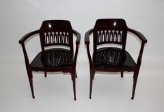 Jugendstil Vintage Armchairs Office Chair No 714 Jacob & Josef Kohn circa 1902