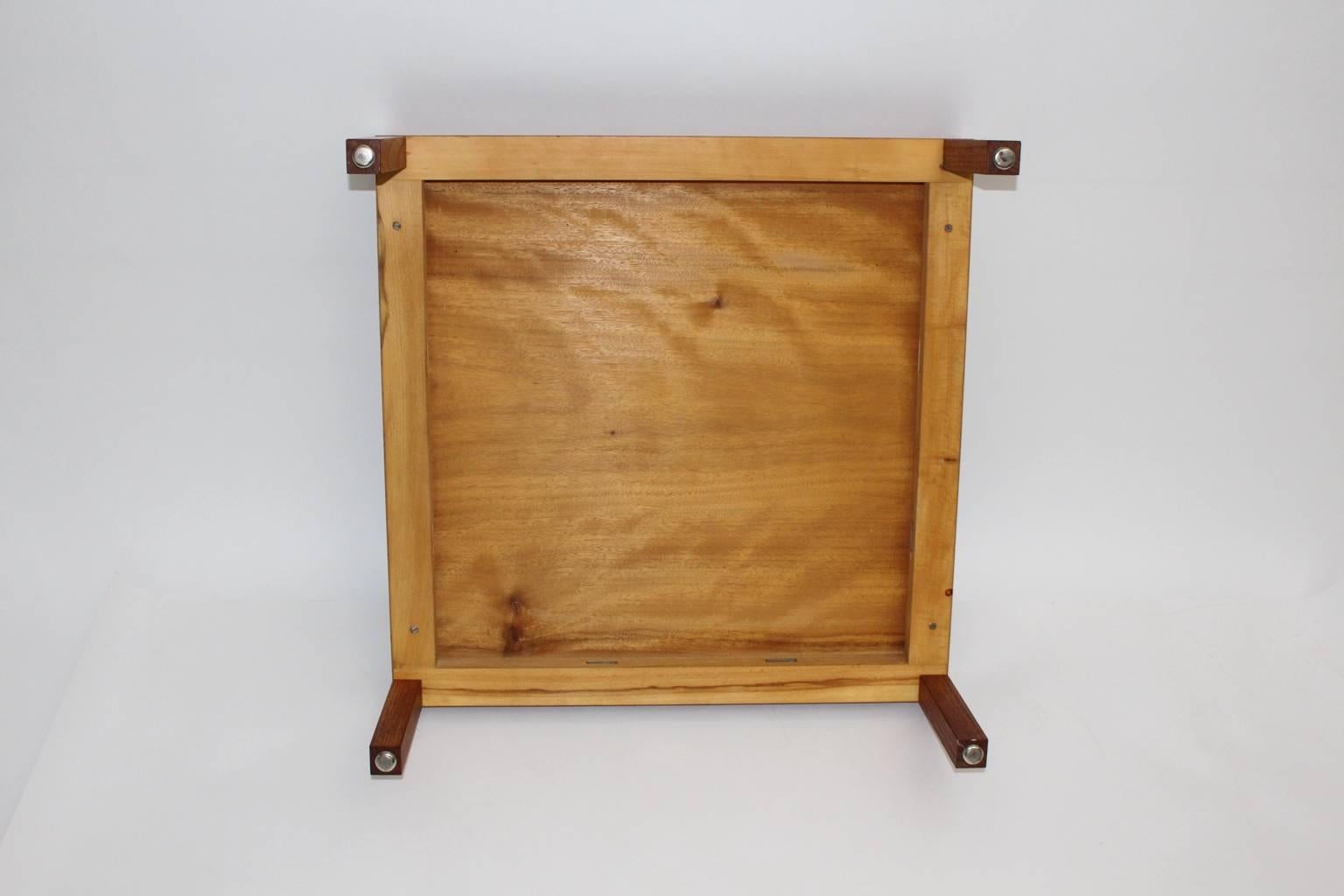 Table Basse en Bois Vintage Moderne Milieu de Siècle Table Canapé Johannes Spalt Vienna en vente 2