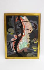 Surrealistic Vintage Painting by Erwin Stolz, 1953, Czech Republic