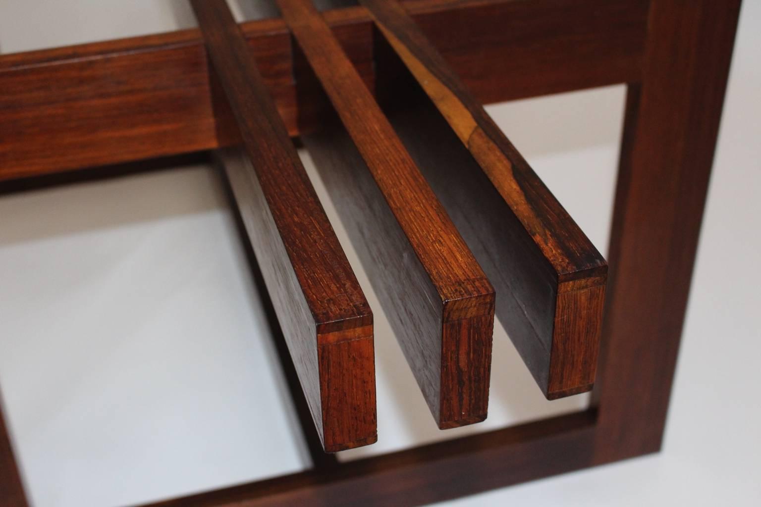 Verre Table basse en verre en teck de style The Modernity Danemark, années 1960 en vente