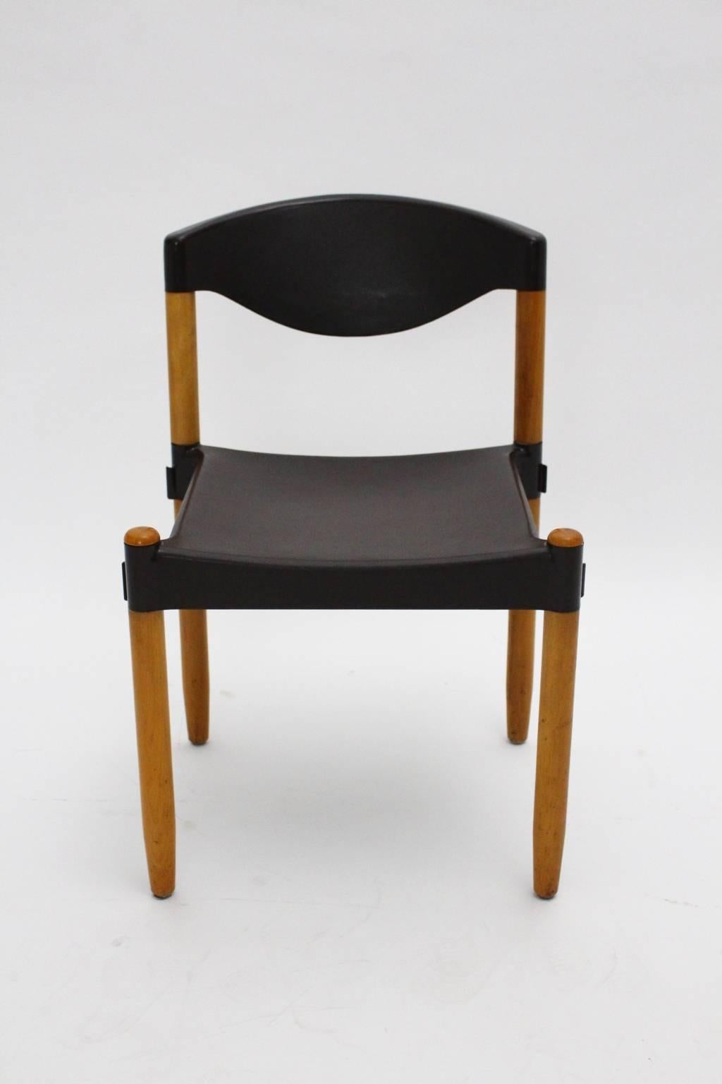 Esszimmerstühle Strax von Hartmut Lohmeyer, Vintage 1970er Jahre, Deutschland, Satz von acht Stühlen (Moderne) im Angebot