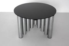 Mid Century Modern Vintage Chromed Glass Manhattan Coffee Table, 1960s