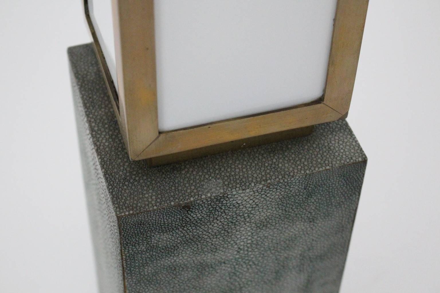 Lampe de bureau en verre vintage de l'époque Art Déco, style Eckart Muthesius, années 1920, Allemagne en vente 3