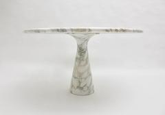 Angelo Mangiarotti Marble Grey White Vintage Dining Table T 70 1969 Italy