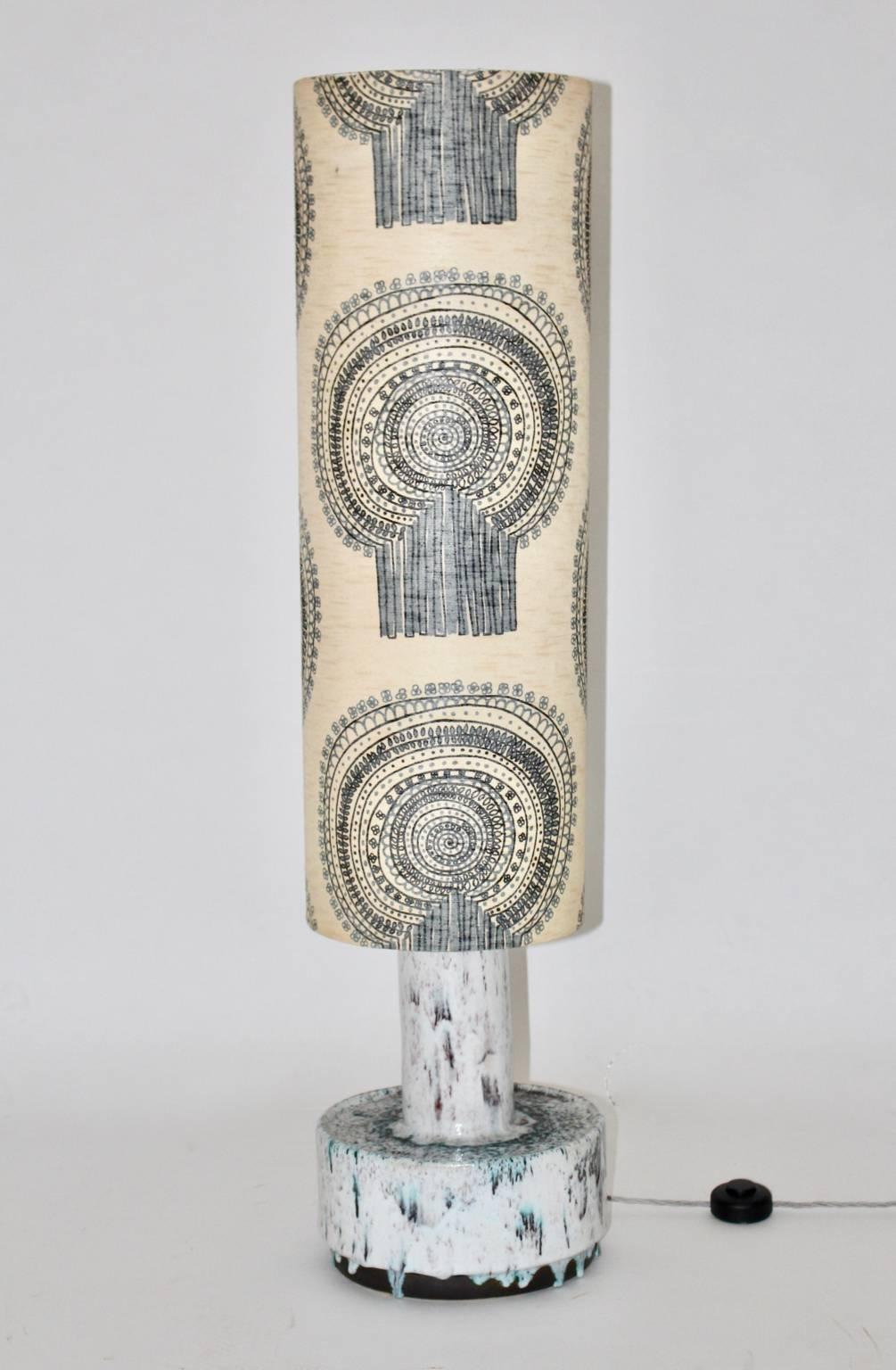 Keramik-Stehlampe, Mid-Century Modern, Pieter Groeneveldt, Niederlande (Moderne der Mitte des Jahrhunderts) im Angebot