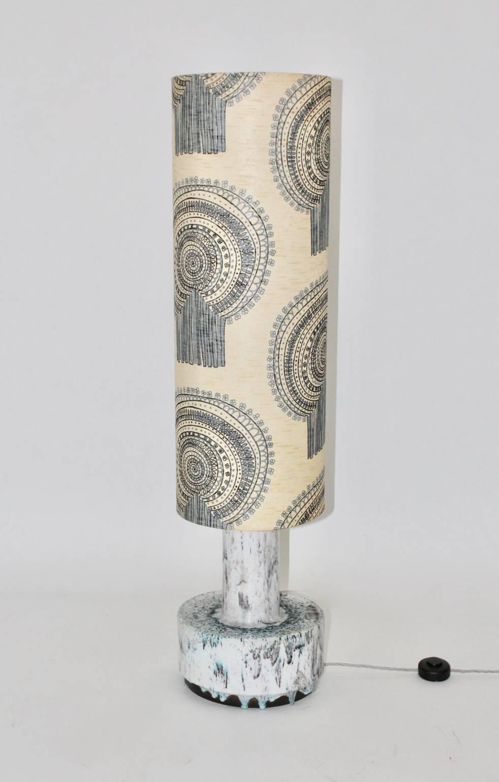 Mid-Century Modern Ceramic Vintage Mid Century Modern Floor Lamp Pieter Groeneveldt, Netherlands For Sale