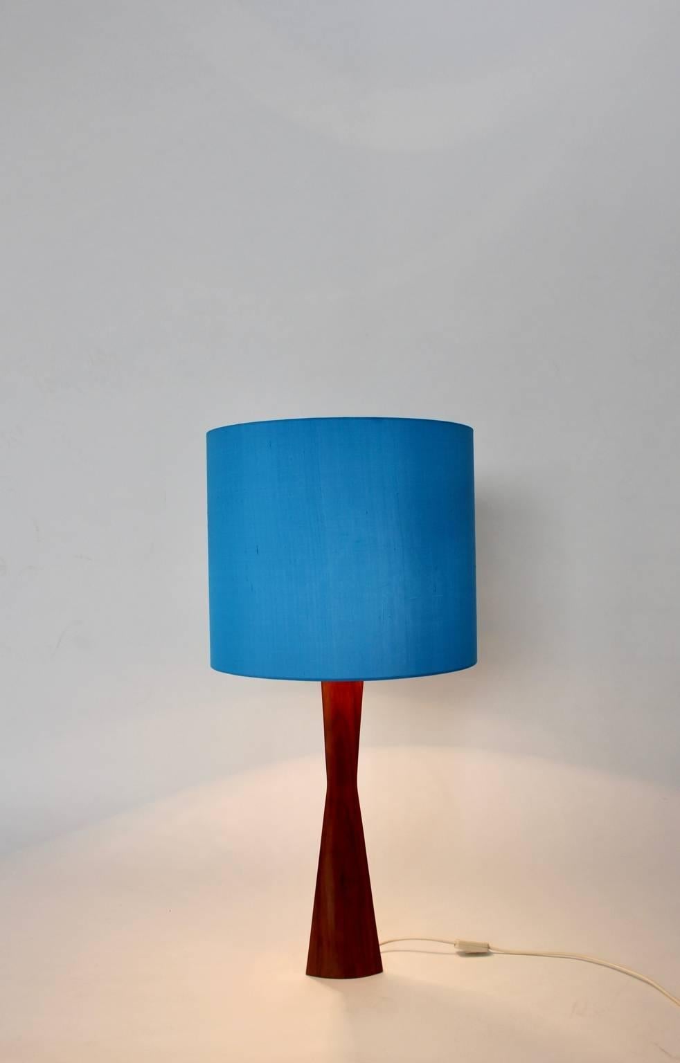 blue lamp shade