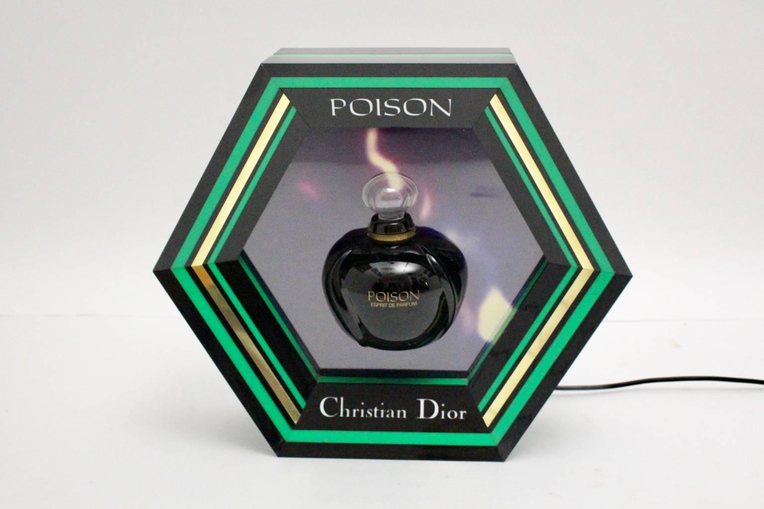 Late 20th Century Multicolored Billboard Light for Poison Parfum by Christian Dior, 1985
