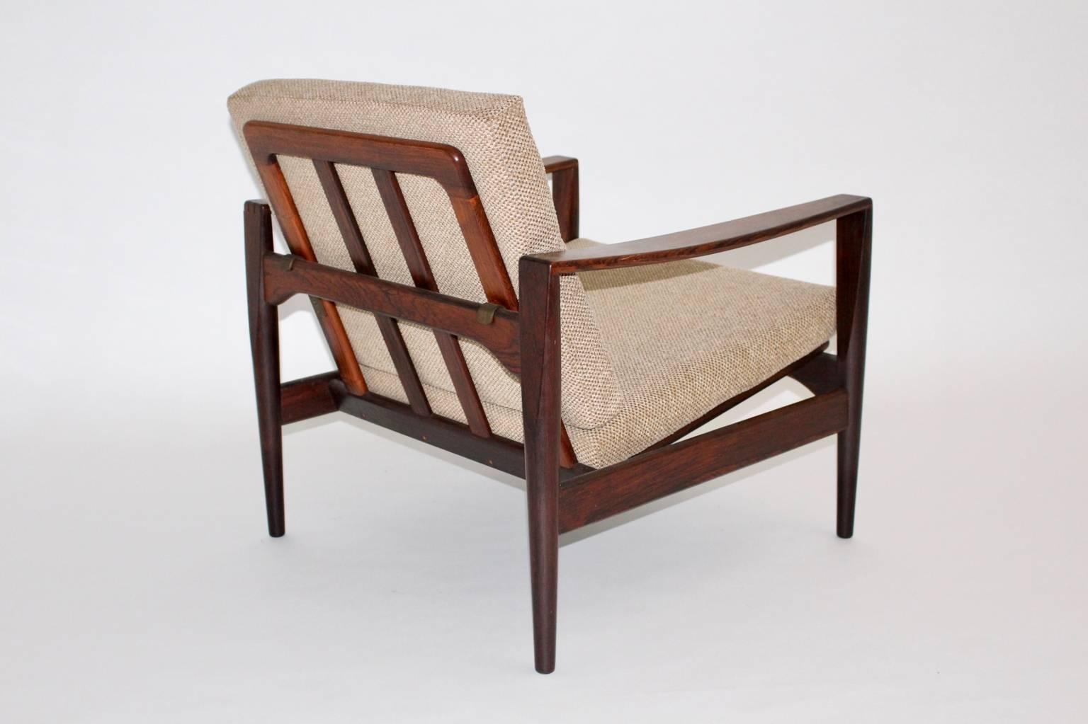 20th Century Scandinavian Modern Teak Vintage Lounge Chairs Arne Wahl Iversen, 1960, Denmark