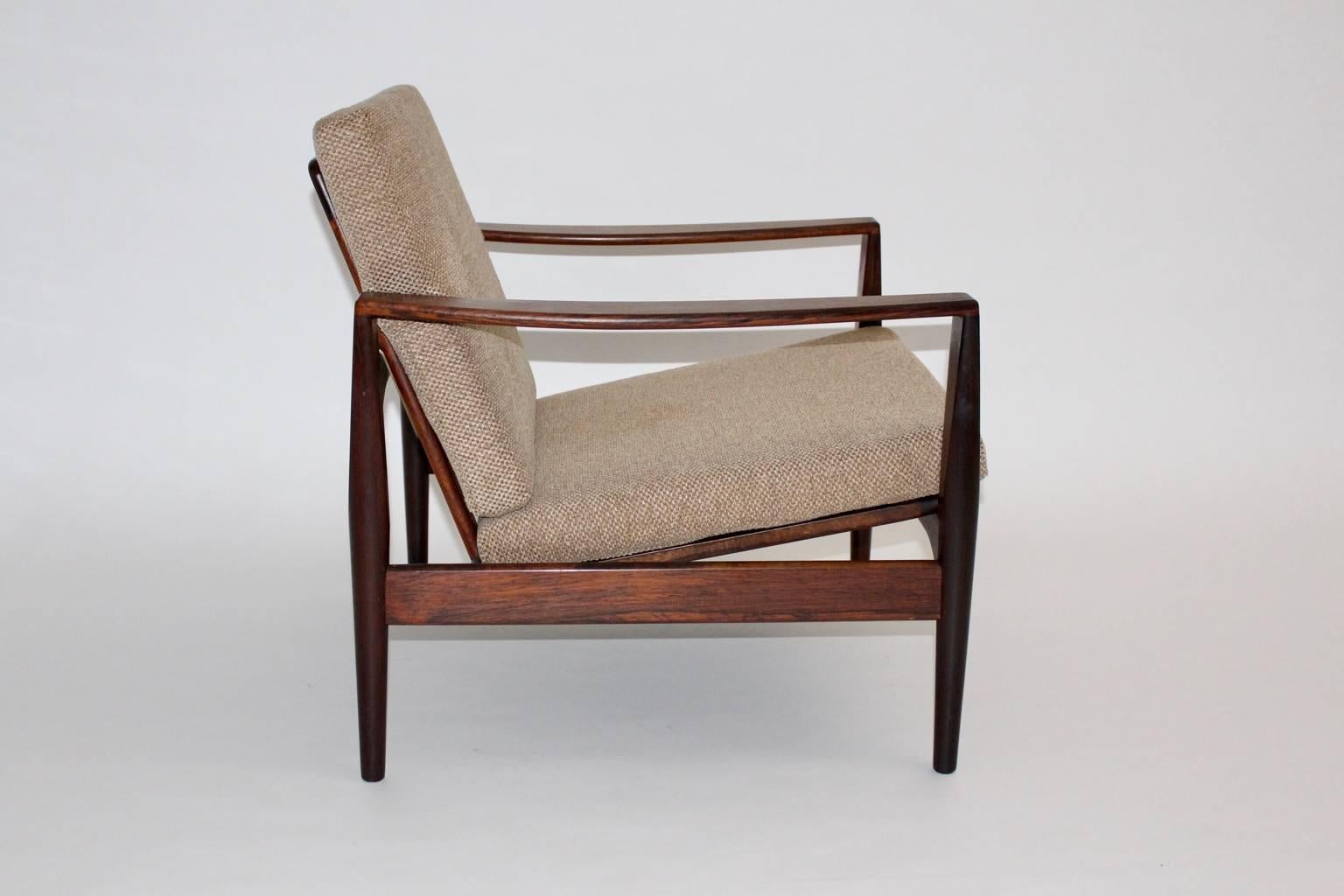 Scandinavian Modern Teak Vintage Lounge Chairs Arne Wahl Iversen, 1960, Denmark 1