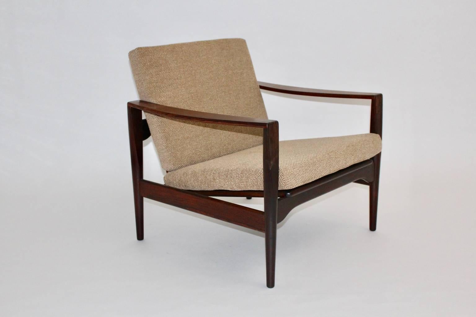 Scandinavian Modern Teak Vintage Lounge Chairs Arne Wahl Iversen, 1960, Denmark 2