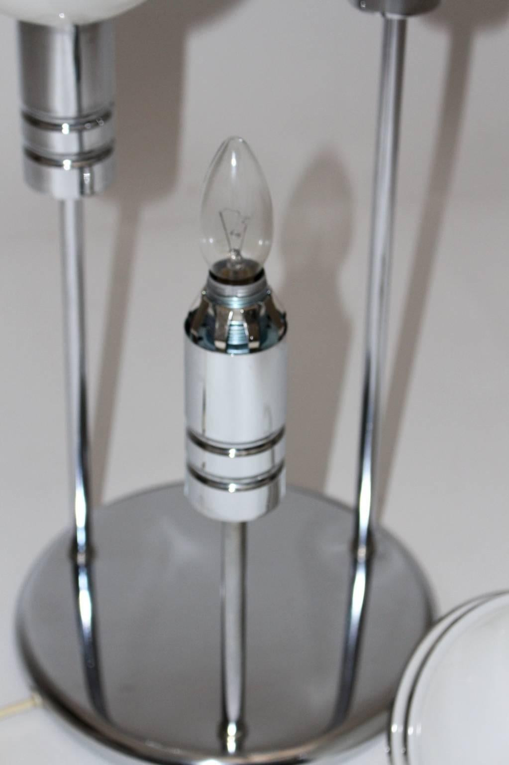 Chromglas-Tischlampe im Art déco-Stil, 1920er Jahre im Angebot 3