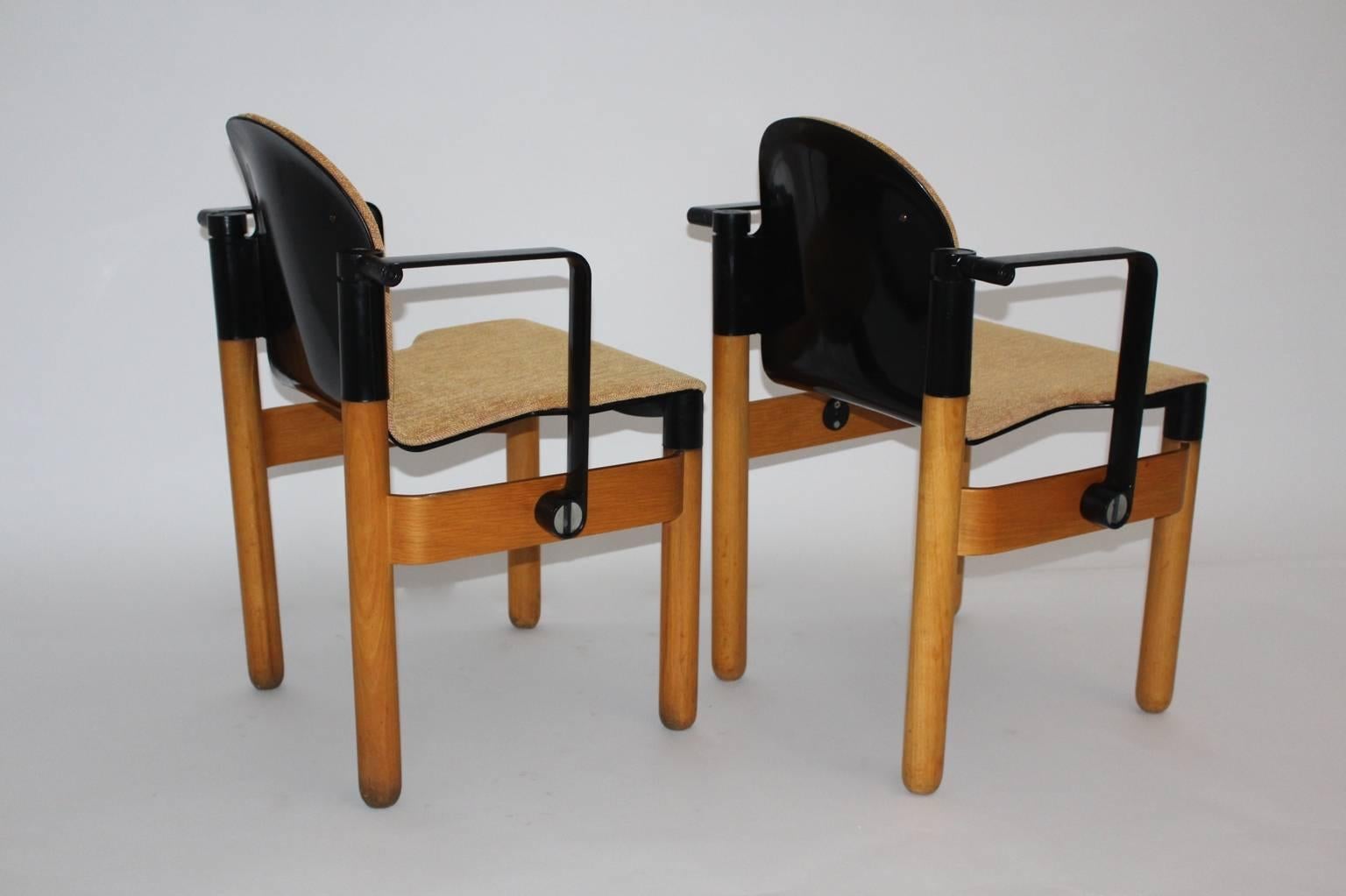 Mid-Century Modern Armchairs Designed by Gerd Lange, 1973, Germany Set of Two For Sale