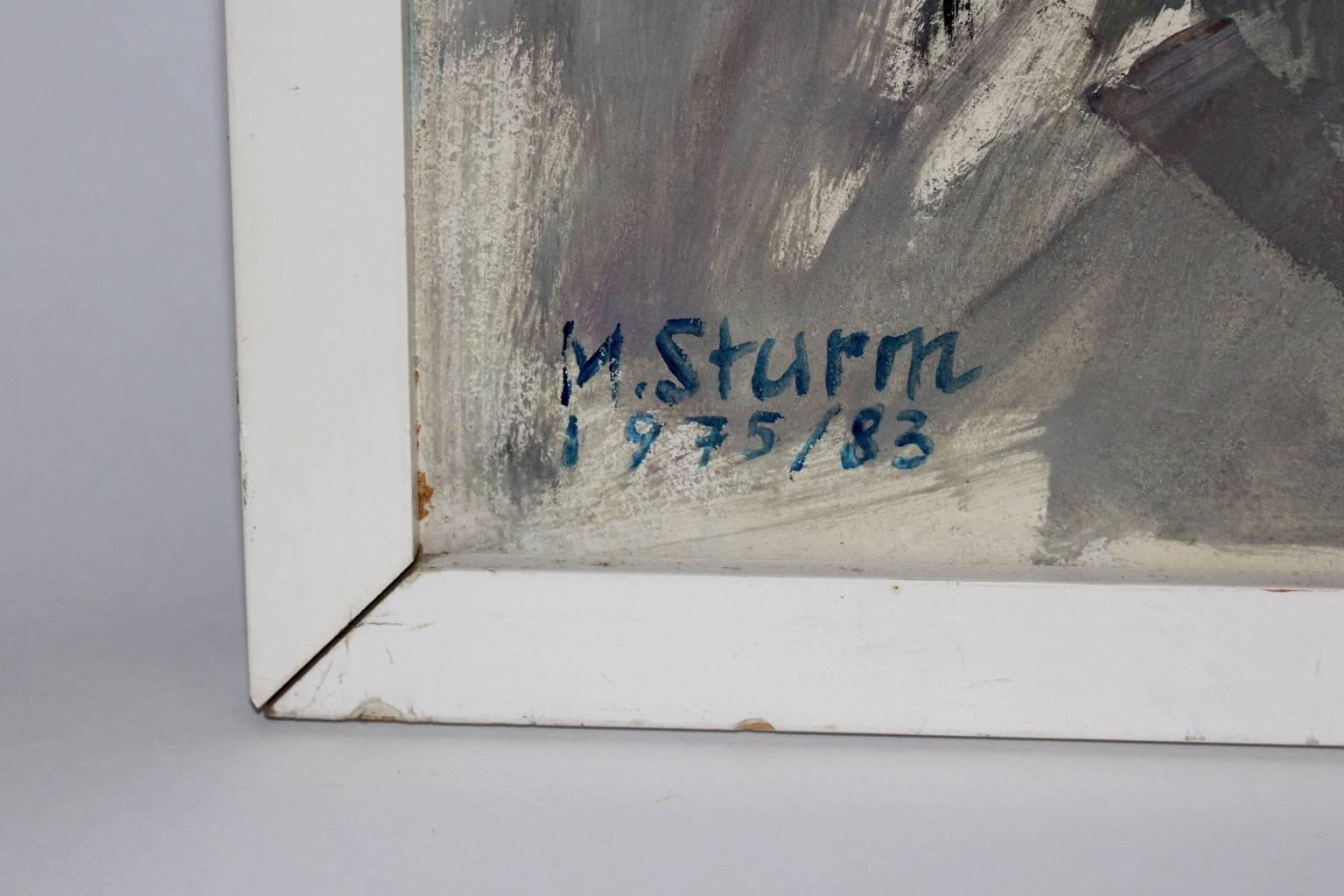 Pittura a olio di Maria Sturm, 1975-1983, Vienna in vendita 1
