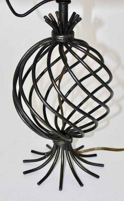 Mid-Century Modern Vintage Metal Table Lamp, France, 1950 For Sale 3