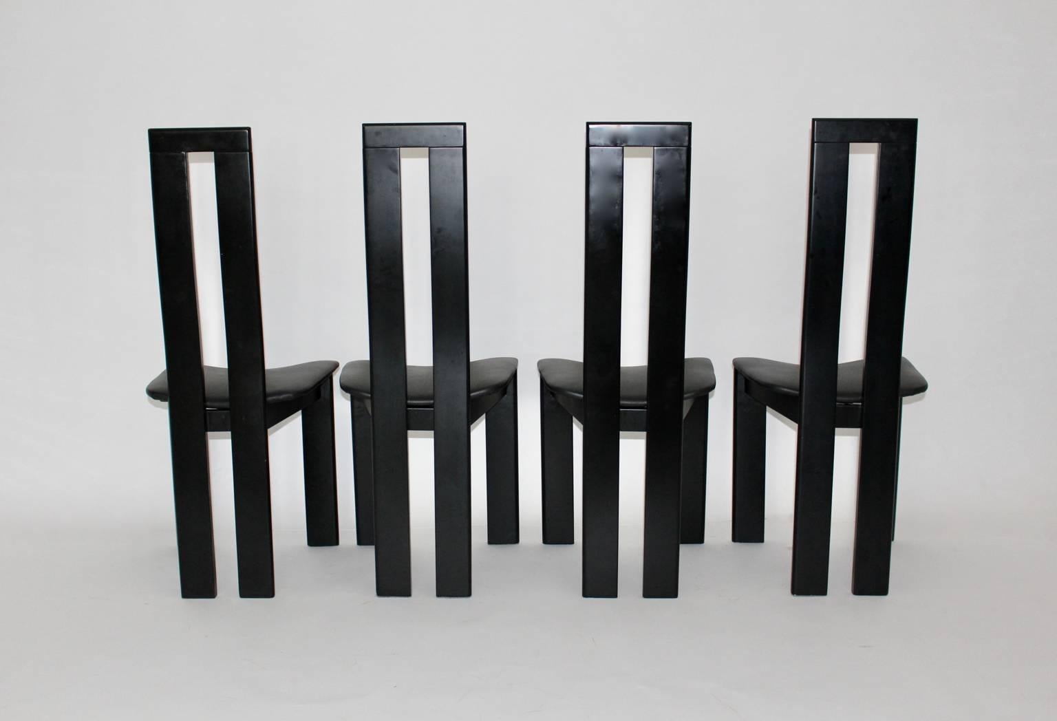 modern black wood dining chairs