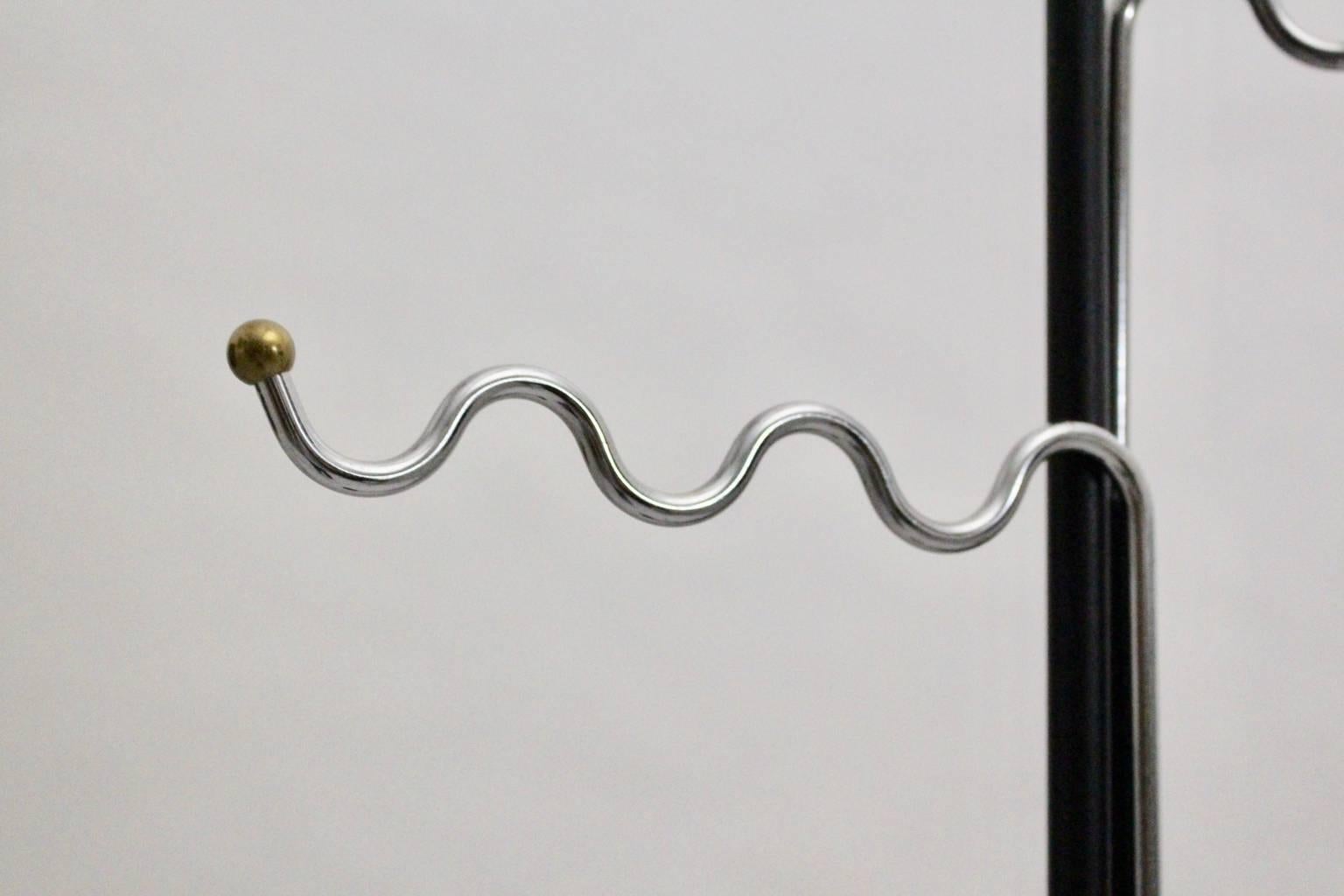 Black Modernist Coat Rack by Markus Börgens, Germany, 1980s In Excellent Condition In Vienna, AT