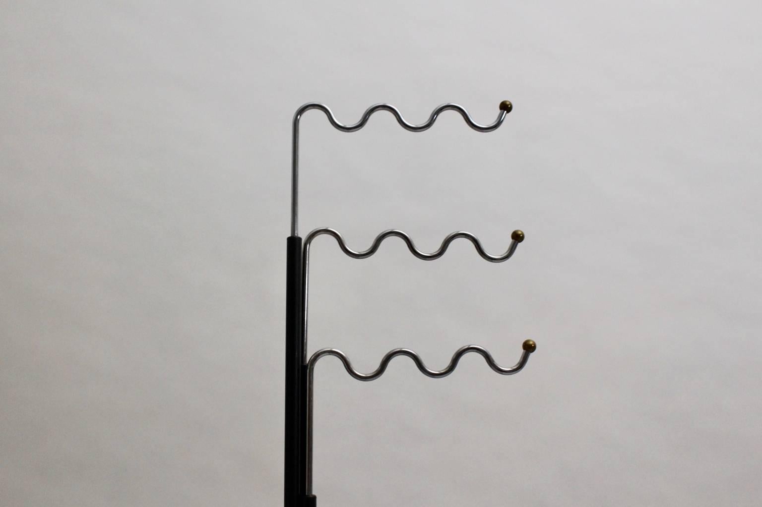 20th Century Black Modernist Coat Rack by Markus Börgens, Germany, 1980s