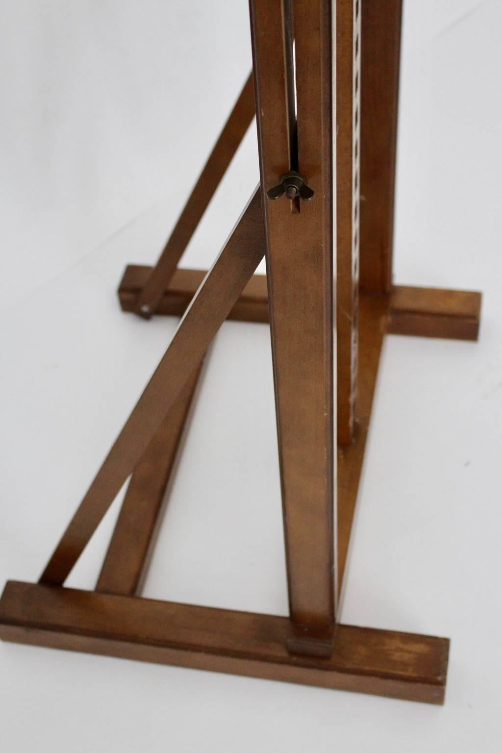 Vintage Beechwood Easel with Nice Color Rests and Metal Screws, 1970s 2