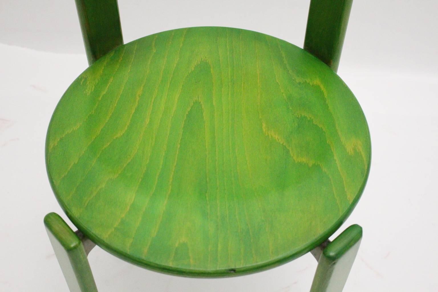 Green Dining Room Chairs by Bruno Rey 1971 Switzerland 1