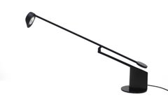 Modernist Black Vintage Metal Desk Lamp Ala by Rodolfo Bonetto, Italy, 1983