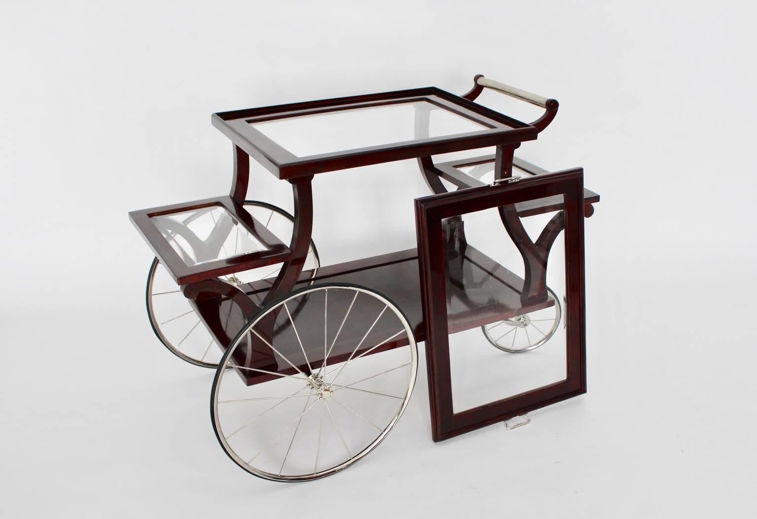 Jugendstil Bar Cart in the Style of Adolf Loos, circa 1902, Vienna For Sale 1