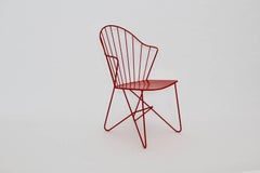 Red Astoria Vintage Side Chair by J.O.Wladar and V. Moedlhammer  Sonett c 1955