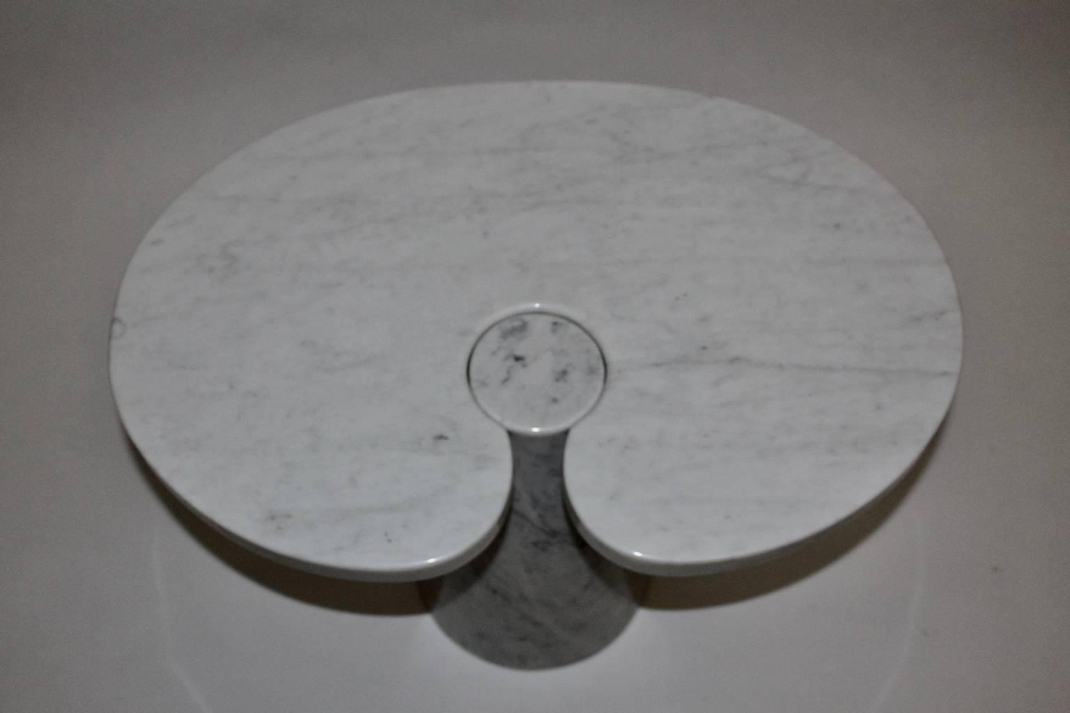 Angelo Mangiarotti Italian Marble Vintage Side Table Eros, 1970s 3