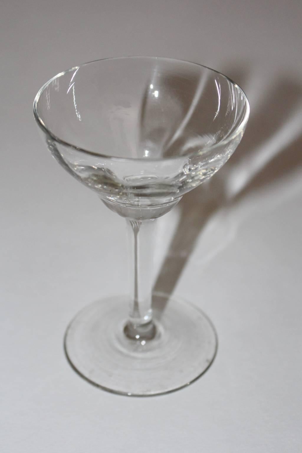 20th Century Jugendstil Clear Glassware circa 1910 Austria