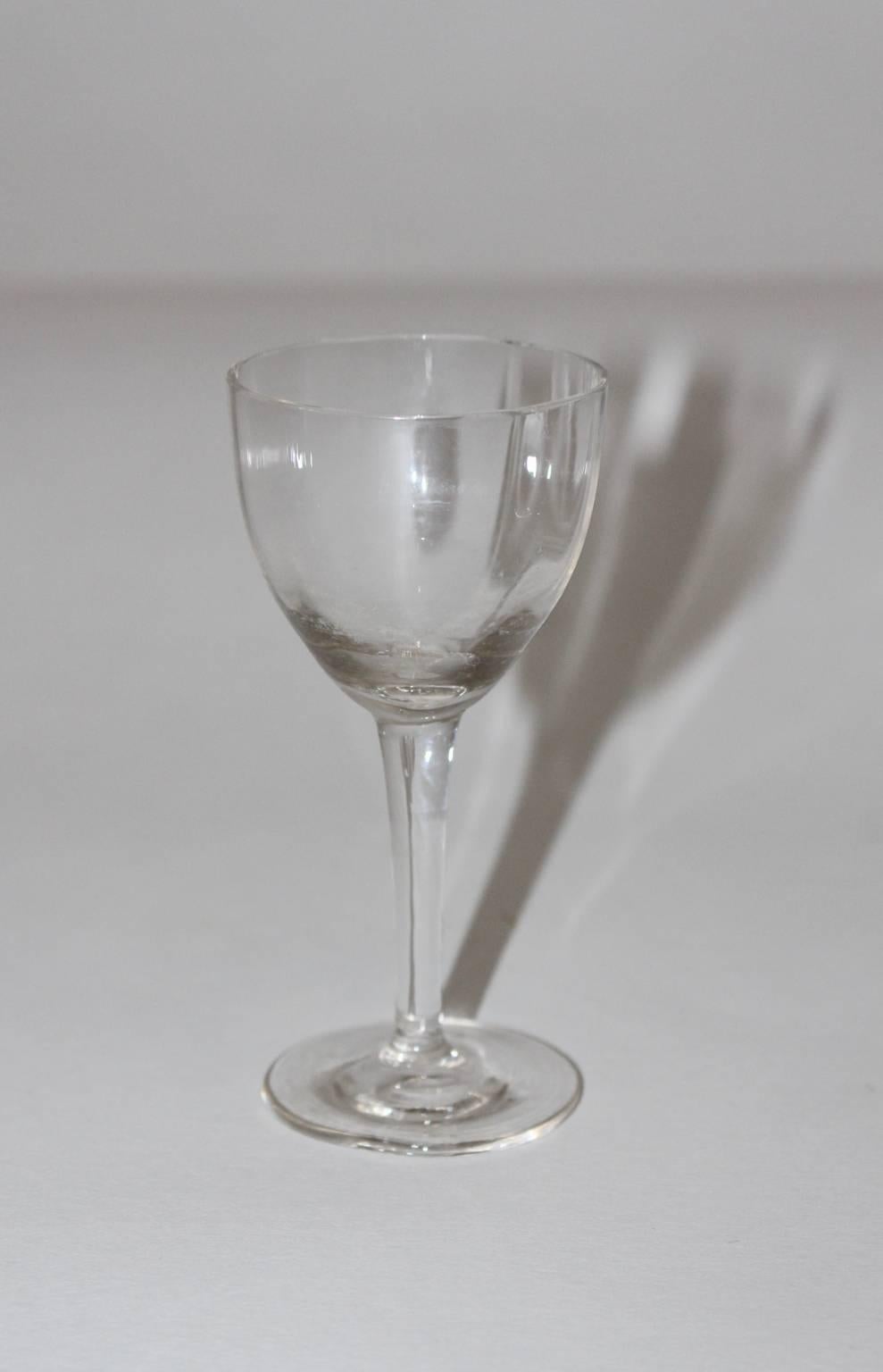 Jugendstil Clear Glassware circa 1910 Austria 1