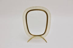 Brass Vintage Table Mirror by Vereinigte Werkstätten München circa 1958, Germany