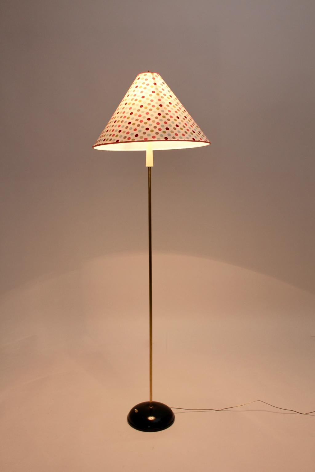 Mid Century Modern Vintage Brass Floor Lamp Austria, 1950 For Sale 8