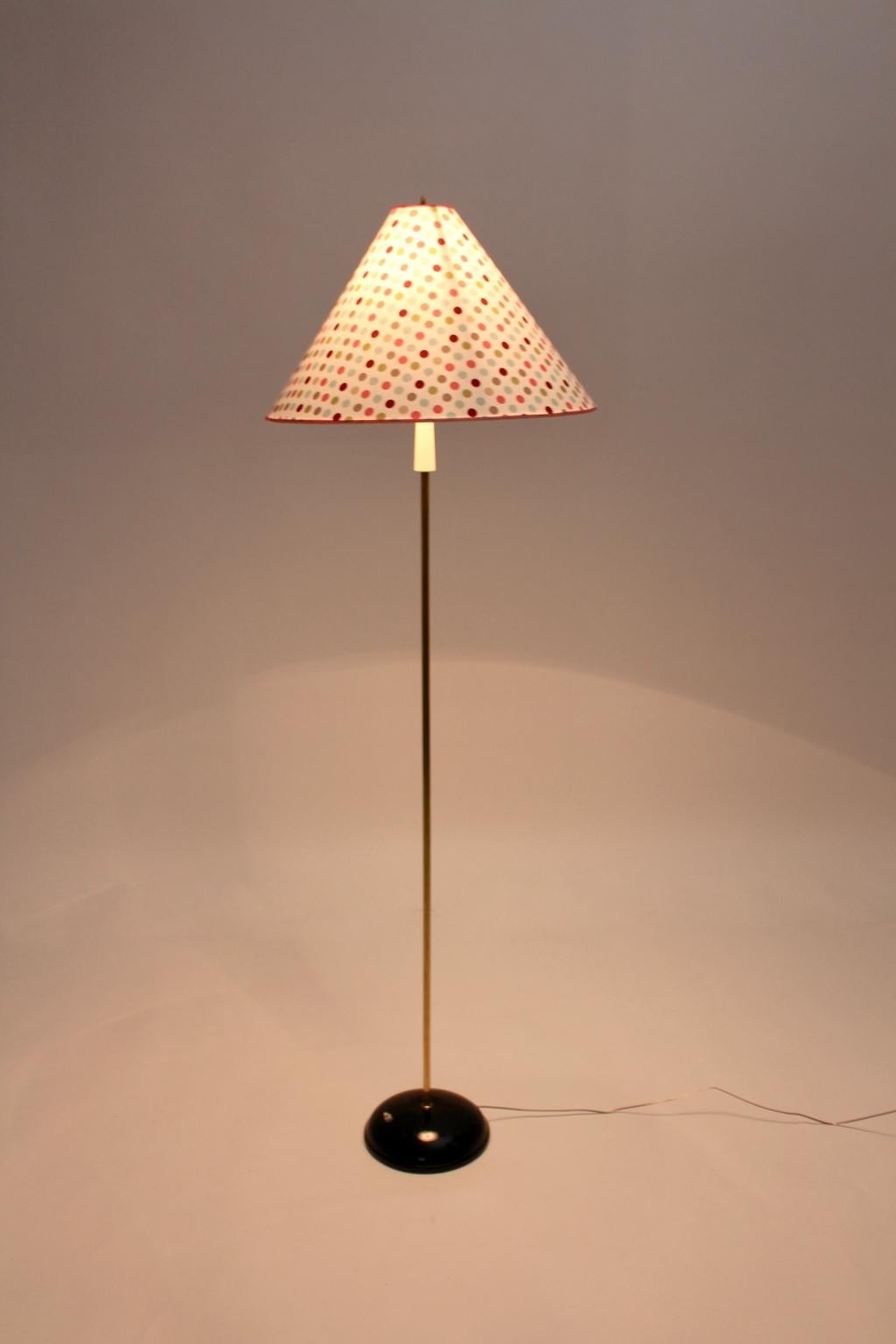 Mid Century Modern Vintage Brass Floor Lamp Austria, 1950 For Sale 9