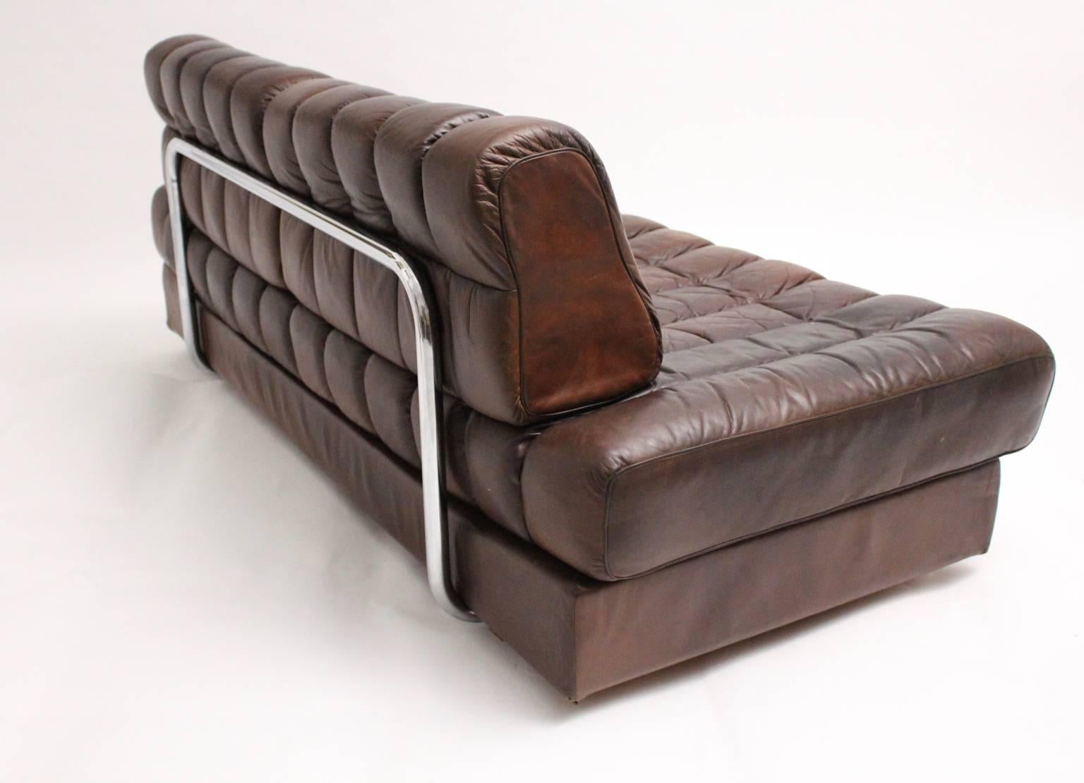 De Sede DS 85 Brown Leather Daybed or Sofa 1970s, Switzerland In Good Condition In Vienna, AT