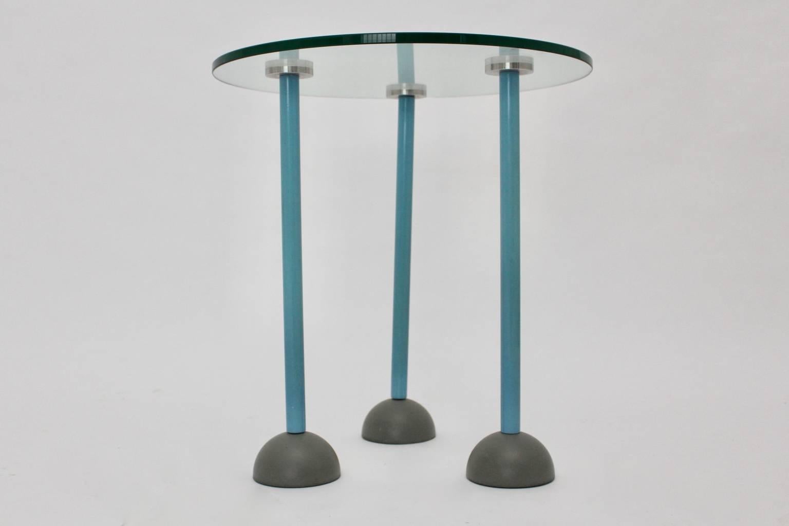 Late 20th Century Modernist Vintage Side Table by Ettore Sottsass attributed, 1985, Italy
