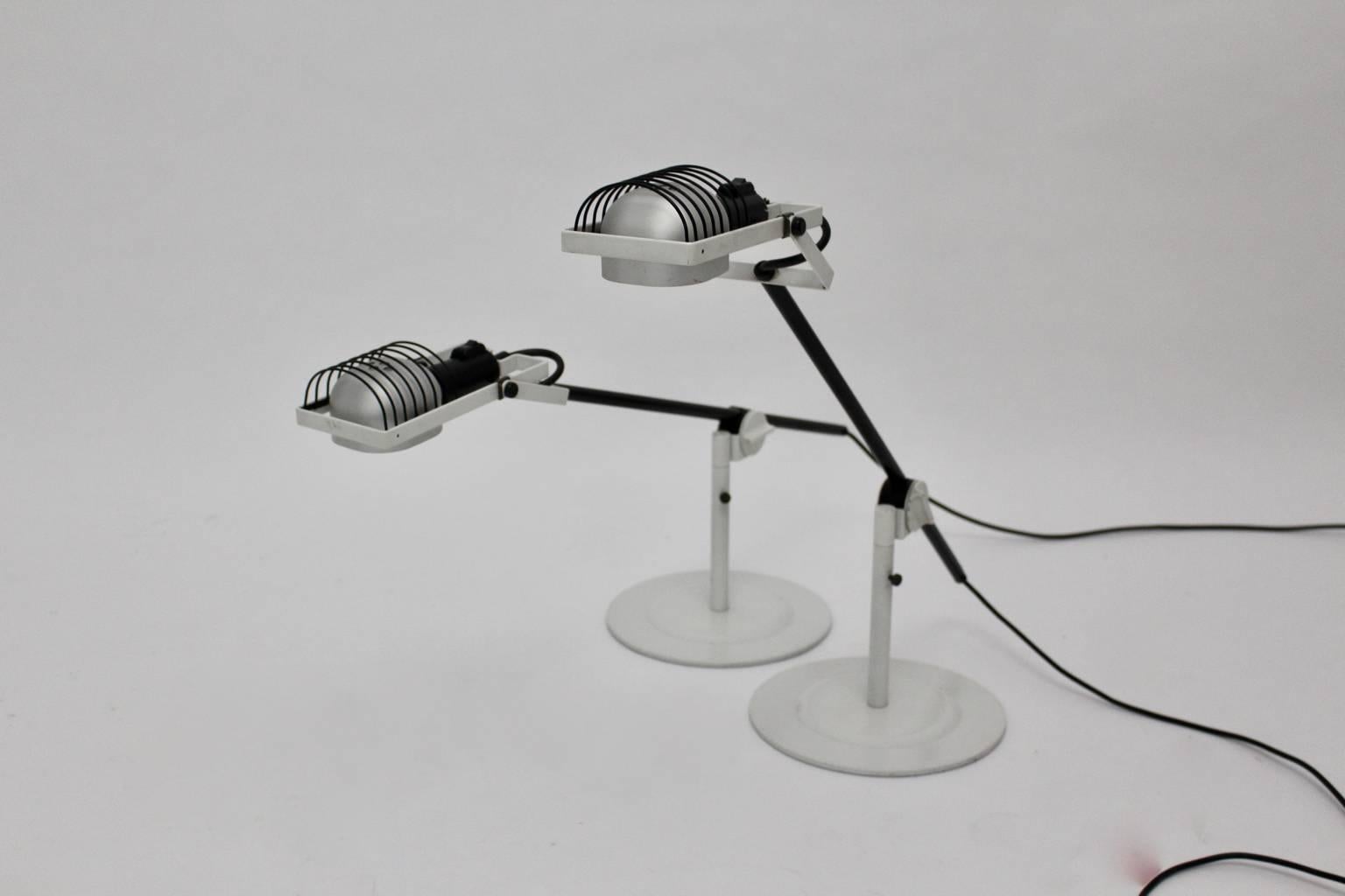 This presented pair of table lamps named 