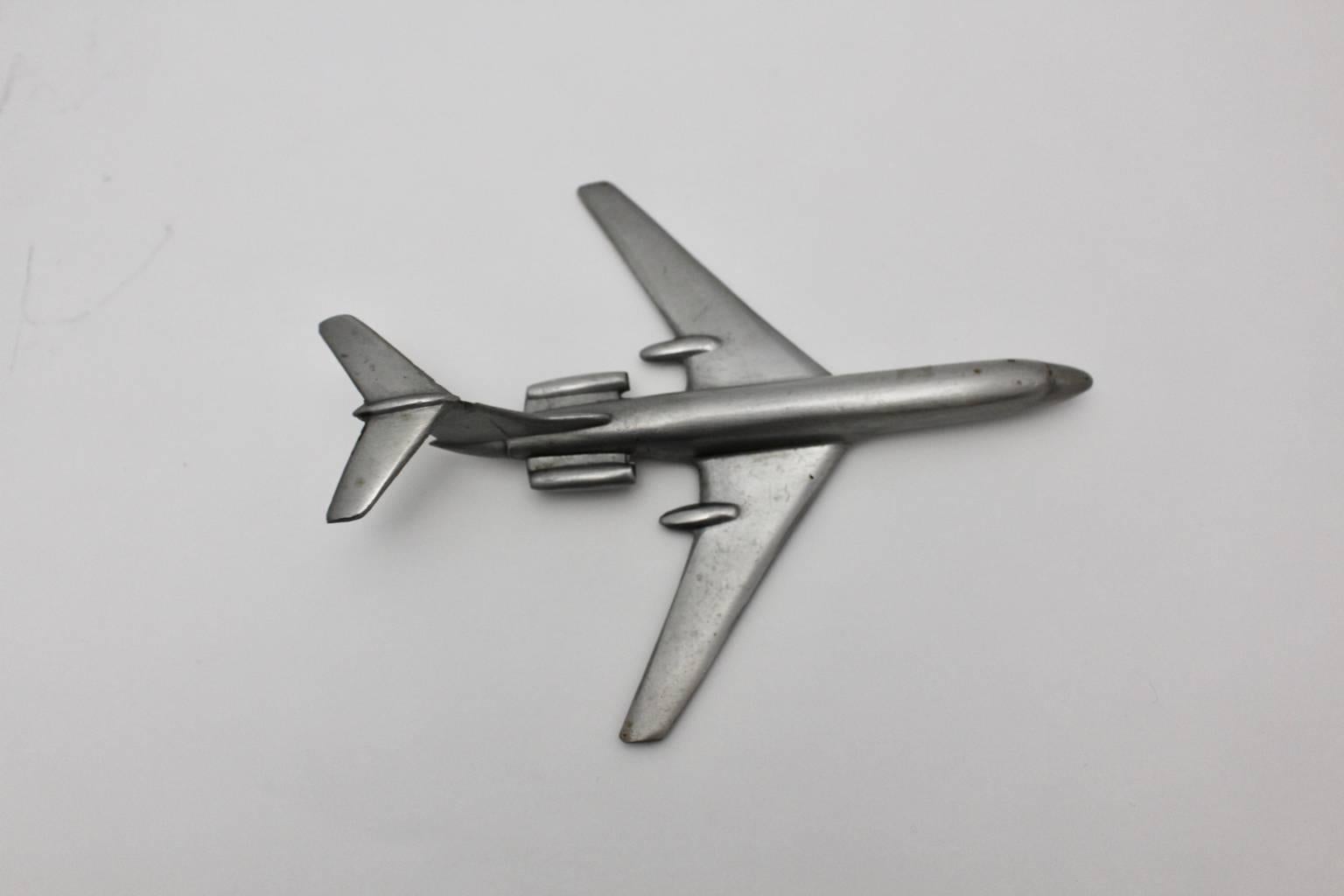 Aluminium Jet Aircraft Model, 1960s 2