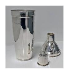 Shakers da cocktail in argento sterling inglese molto elegante, Martyn Pugh