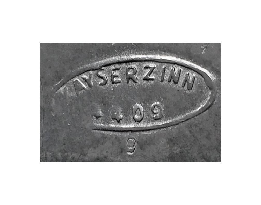 Art Nouveau Kayserzinn Pewter Tray, Germany, circa 1900 In Good Condition In Toronto, Ontario