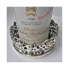 Magnum English Silver Solid Base William 1V Coaster Joseph & John Angell, 1836