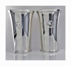 Pair of Tiffany Sterling Mint Julip Cups New York Athletic Club, circa 1937